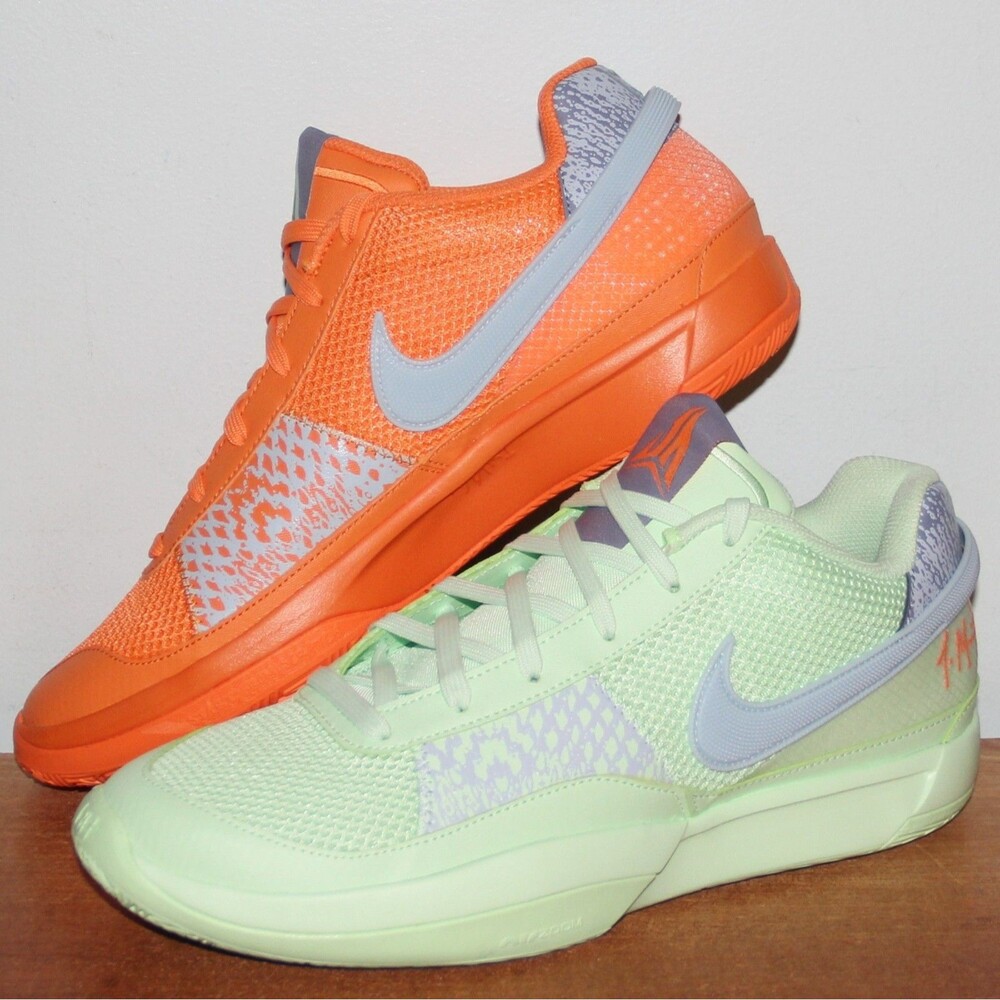 Nike Ja 1 'Mismatched' Basketball Shoes Mens 11.5 Orange Green Morant